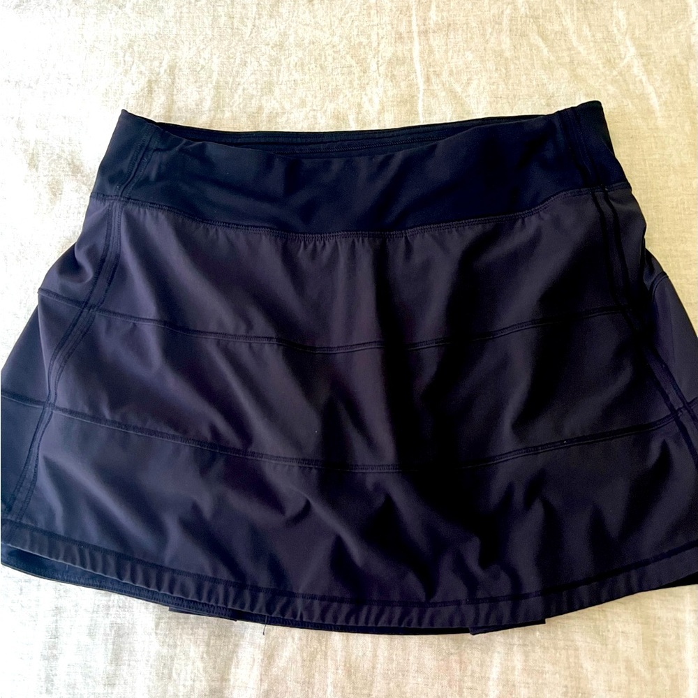 Lululemon Black Pace Rivel Skirt